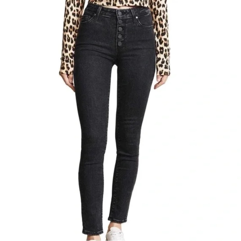 NWOT Paige Denim Hoxton Ankle Peg Jeans Sz 27 Johnnie Button Fly Z307